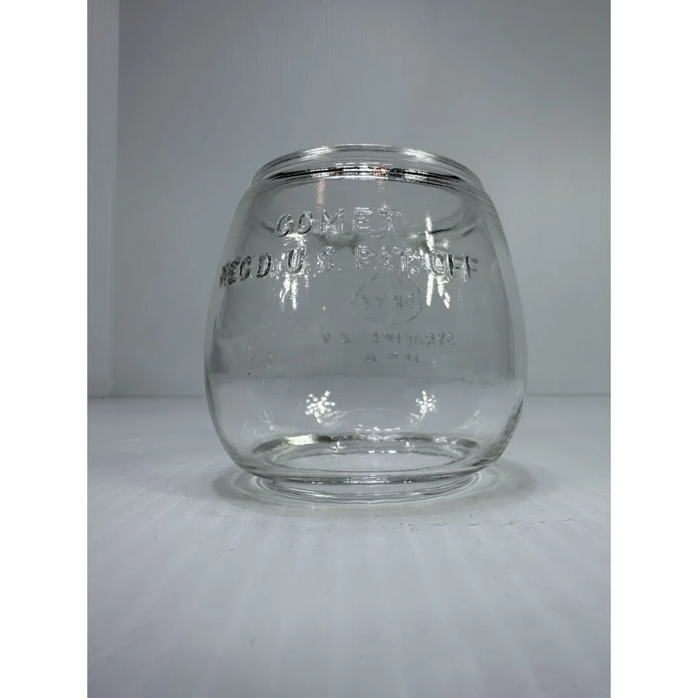 VINTAGE H-5 DIETZ COMET CLEAR GLASS LANTERN GLOBE SYRACUSE N.Y. USA‎